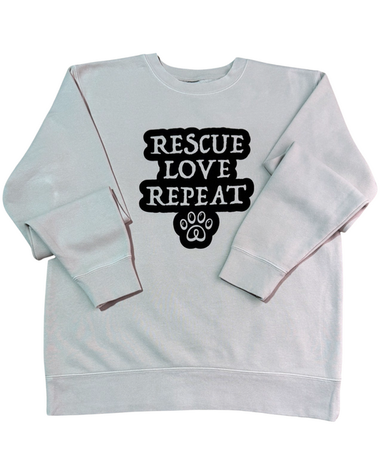 Rescue Love Repeat Crewneck